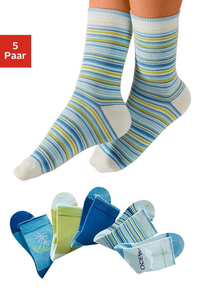 H.I.S Socken (Set, 5-Paar) mit verstärkter Ferse & Spitze von H.I.S