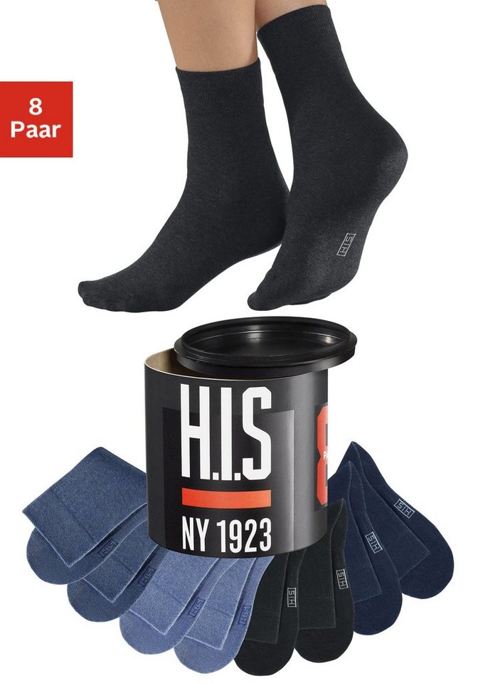 H.I.S Socken (Dose, 8-Paar) in der Geschenkdose von H.I.S