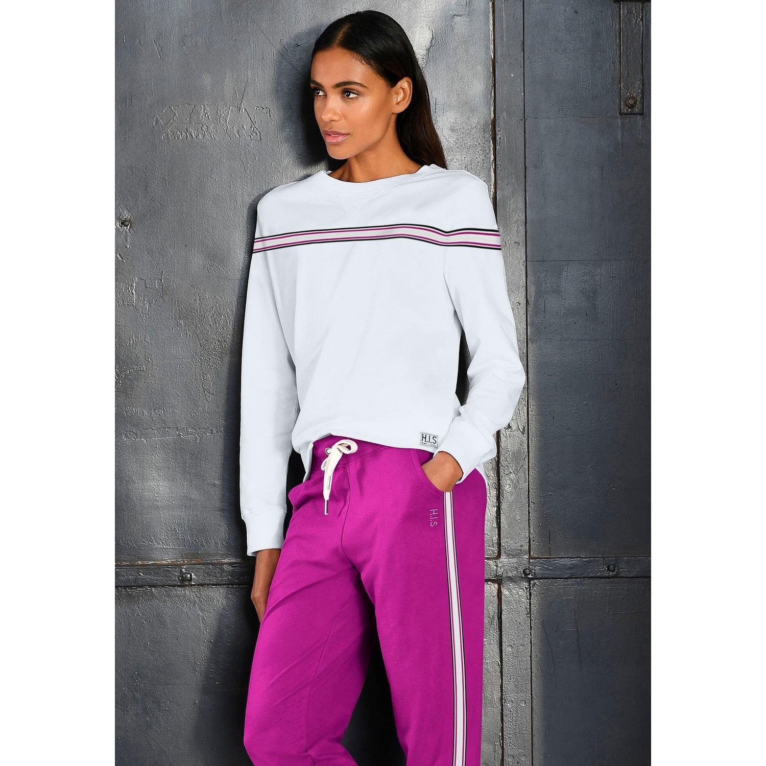 H.I.S Sweater Damen weiß Gr.40/42 von H.I.S