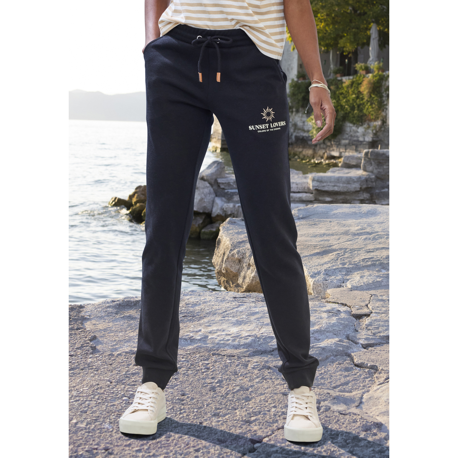 H.I.S Sweathose Damen schwarz Gr.32/34 von H.I.S