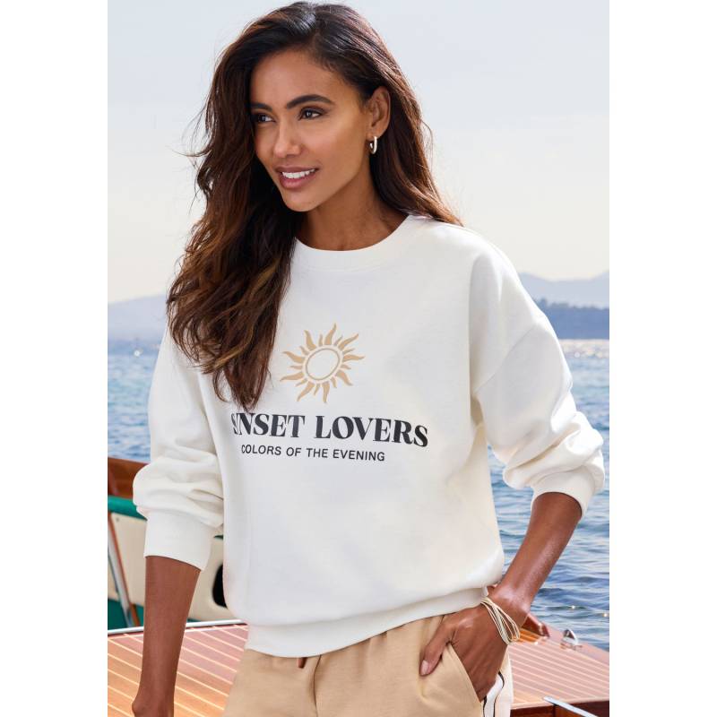 H.I.S Sweatshirt Damen creme Gr.40/42 von H.I.S