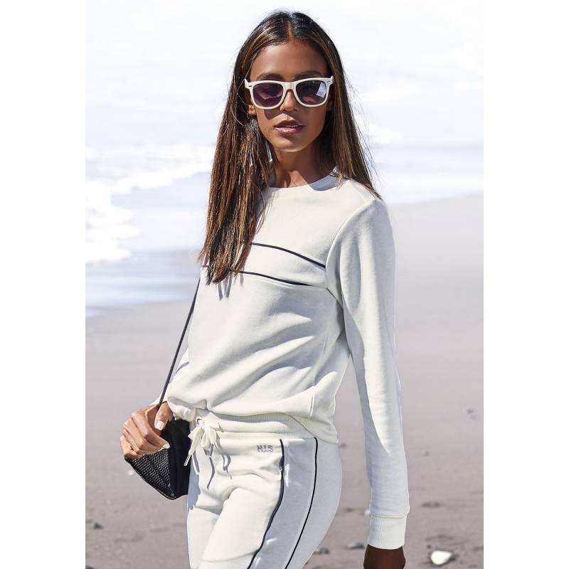 H.I.S Sweatshirt Damen ecru Gr.36/38 von H.I.S