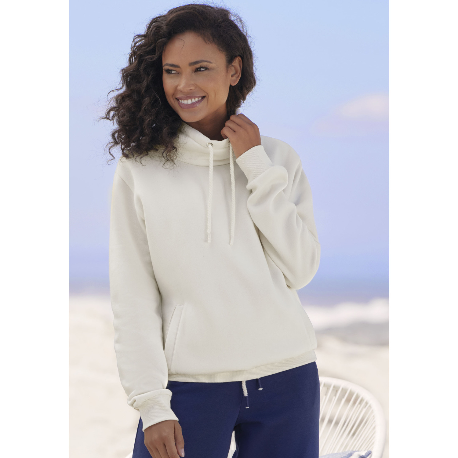 H.I.S Sweatshirt Damen weiß Gr.36/38 von H.I.S