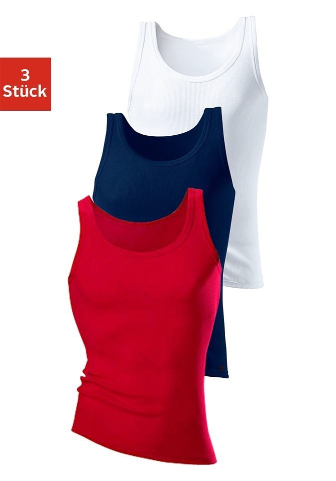 H.I.S Unterhemd Doppelripp Tanktop (3-St) ohne Seitennähte von H.I.S