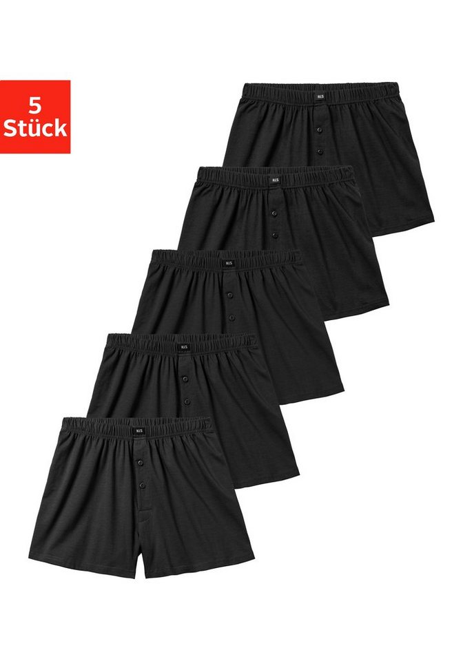 H.I.S Weiter Boxer Herren Boxer (Packung, 5-St) weite Passform, Komfortbund, aus Baumwoll-Stretch von H.I.S
