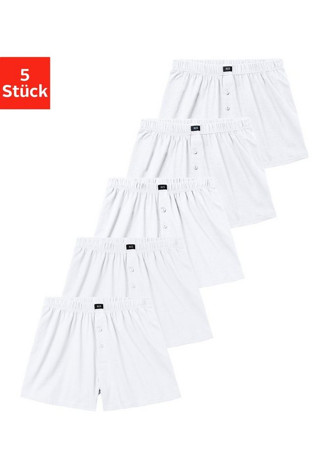 H.I.S Weiter Boxer Herren Boxer (Packung, 5-St) weite Passform, Komfortbund, aus Baumwoll-Stretch von H.I.S