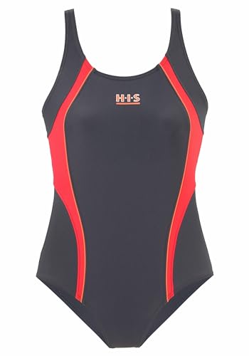 H.I.S. Badeanzug Bademode, grau-orange, 44 von H.I.S