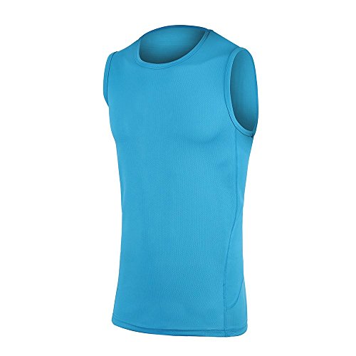 H.MILES Herren Tank Top Ärmelloses T-Shirt Radsport Running Laufshirt Laufhemd Funktionswäsche Quick Dry Sleeveless Shirt von H.MILES