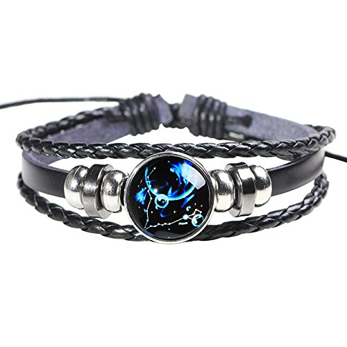Leder Manschette Constellation Punk Armband verstellbare Fische Perlen Armreif Multilayer Geflochtenes Seil Armband Leder Armbänder Kette 8 Zoll 11 Zoll Für Männer Frauen Leder Manschette Constellation Punk Armband verstellbare Fische Perlen Armreif Multilayer Geflochtenes Seil Armband Leder Armbänder Kette 8 Zoll 11 Zoll Für Männer Frauen von H.ZBRUJ