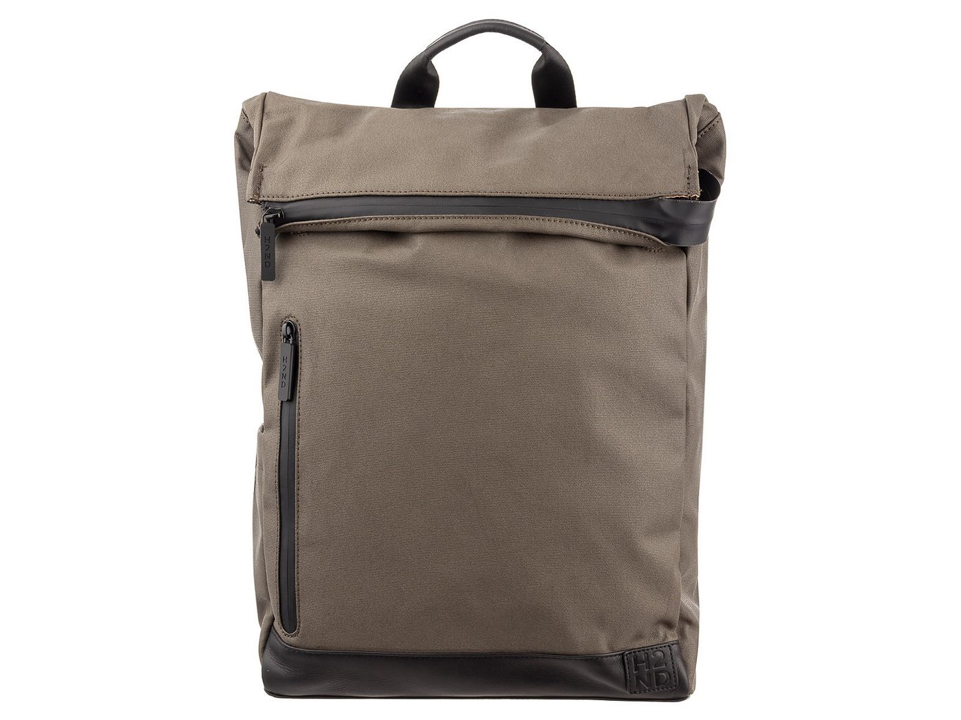 H2ND Cityrucksack CL.12683 Backback Canvas Style BERLIN (Stück, 1-tlg., 1), N otebookfach bis 15 Zoll von H2ND