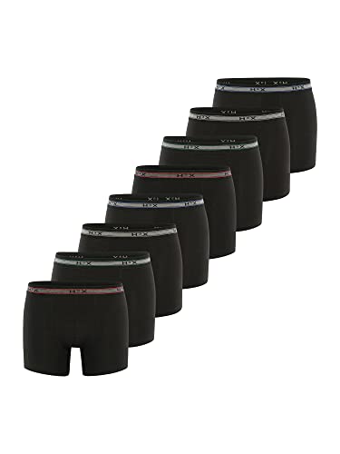 H3X Herren Boxer 8-Pack Retropants - Schwarz - Größe M von H3X
