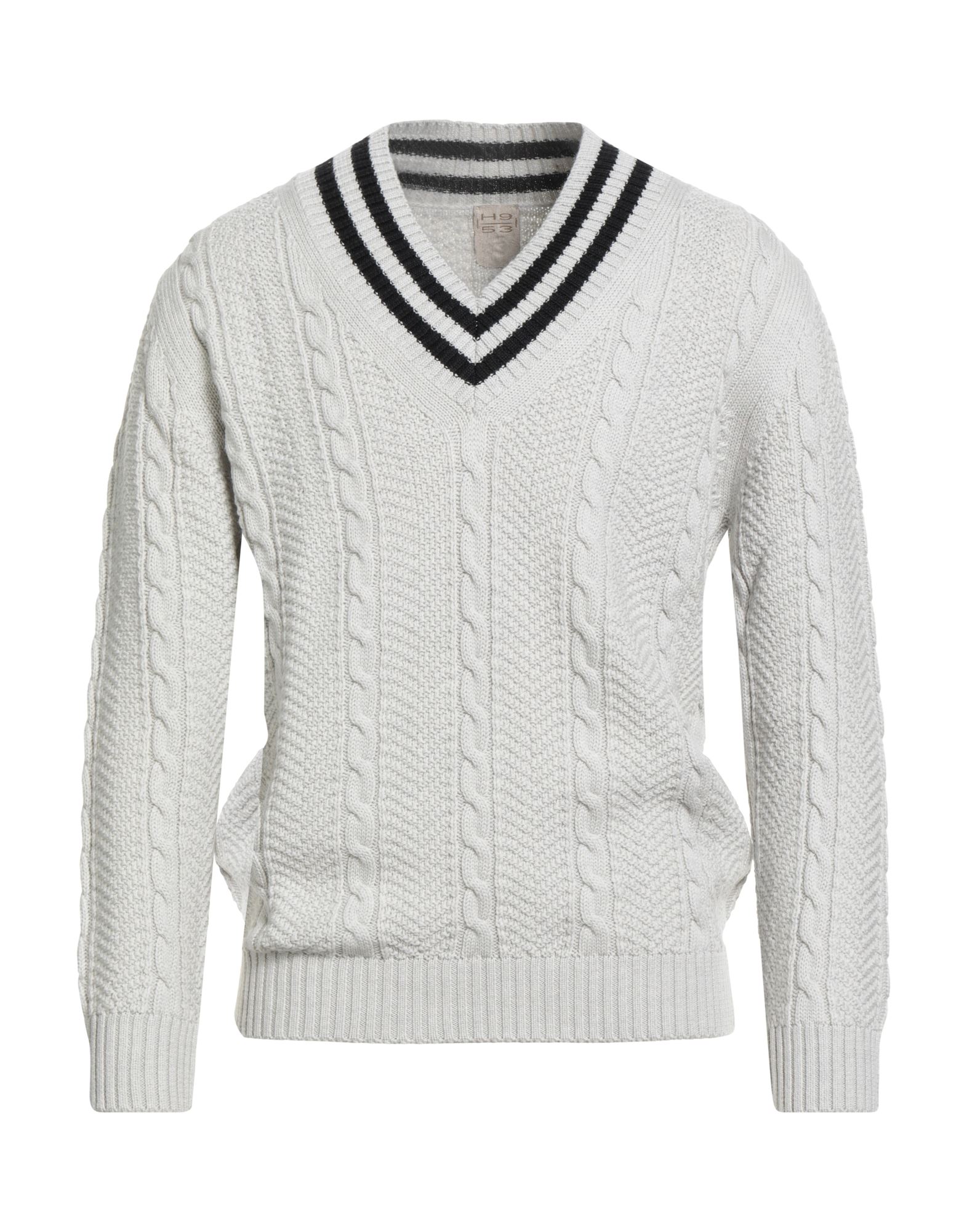 H953 Pullover Herren Hellgrau von H953