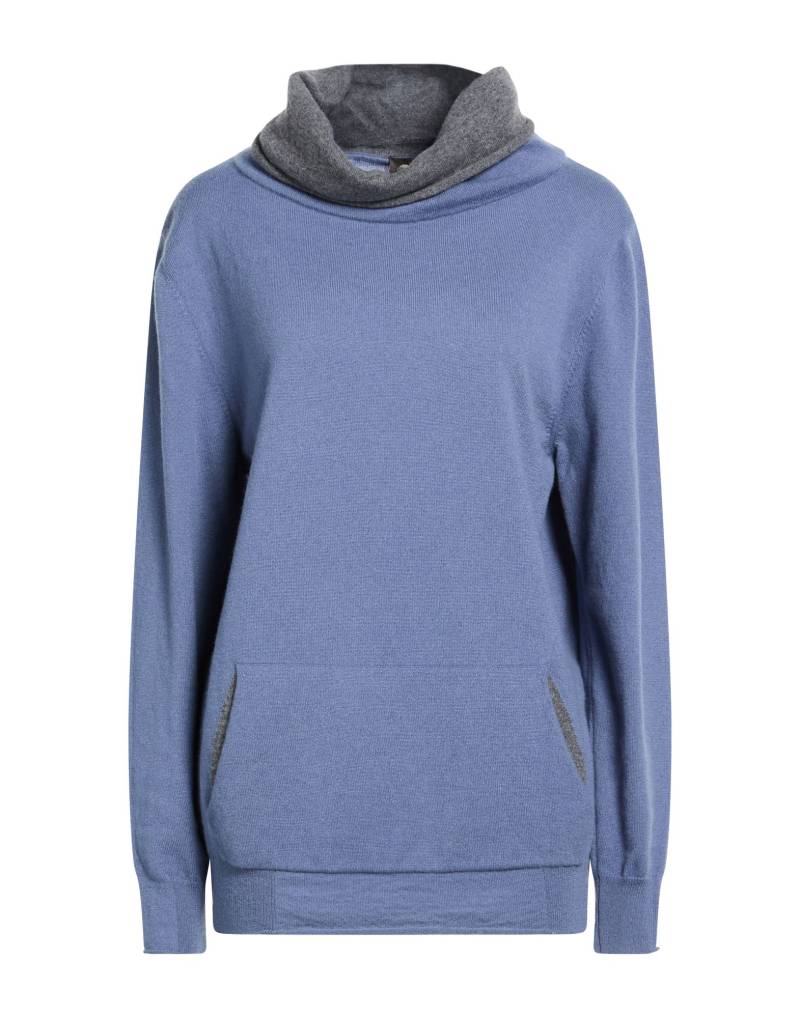 H953 Rollkragenpullover Damen Taubenblau von H953