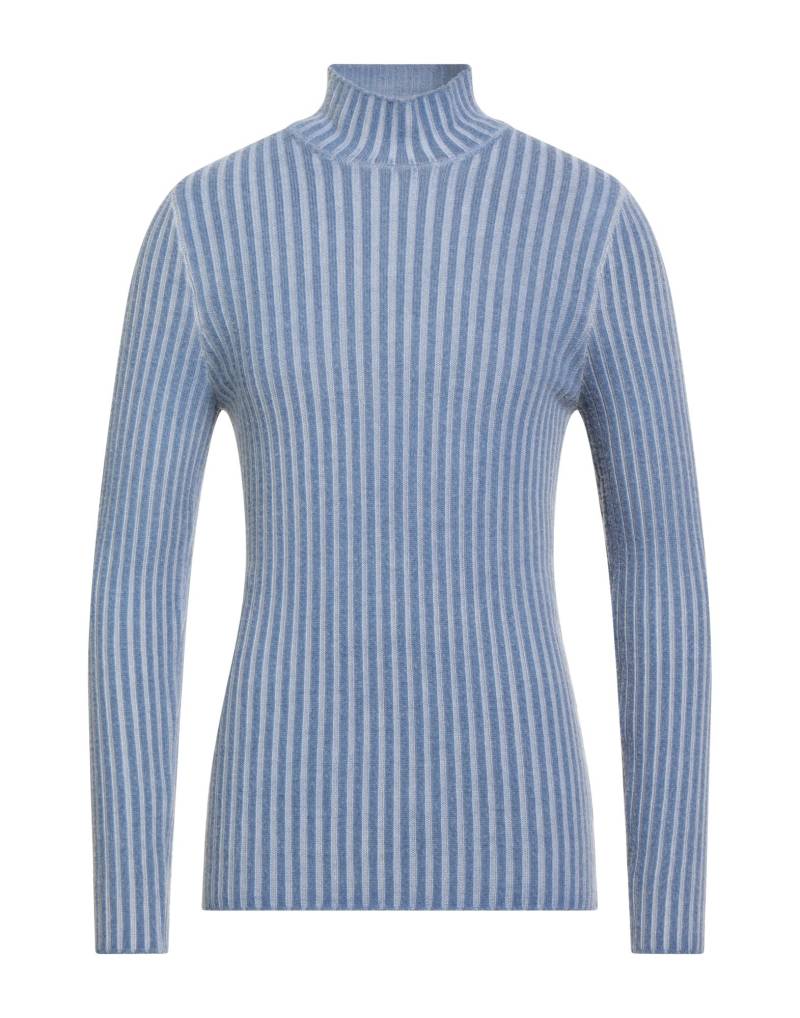 H953 Rollkragenpullover Herren Azurblau von H953