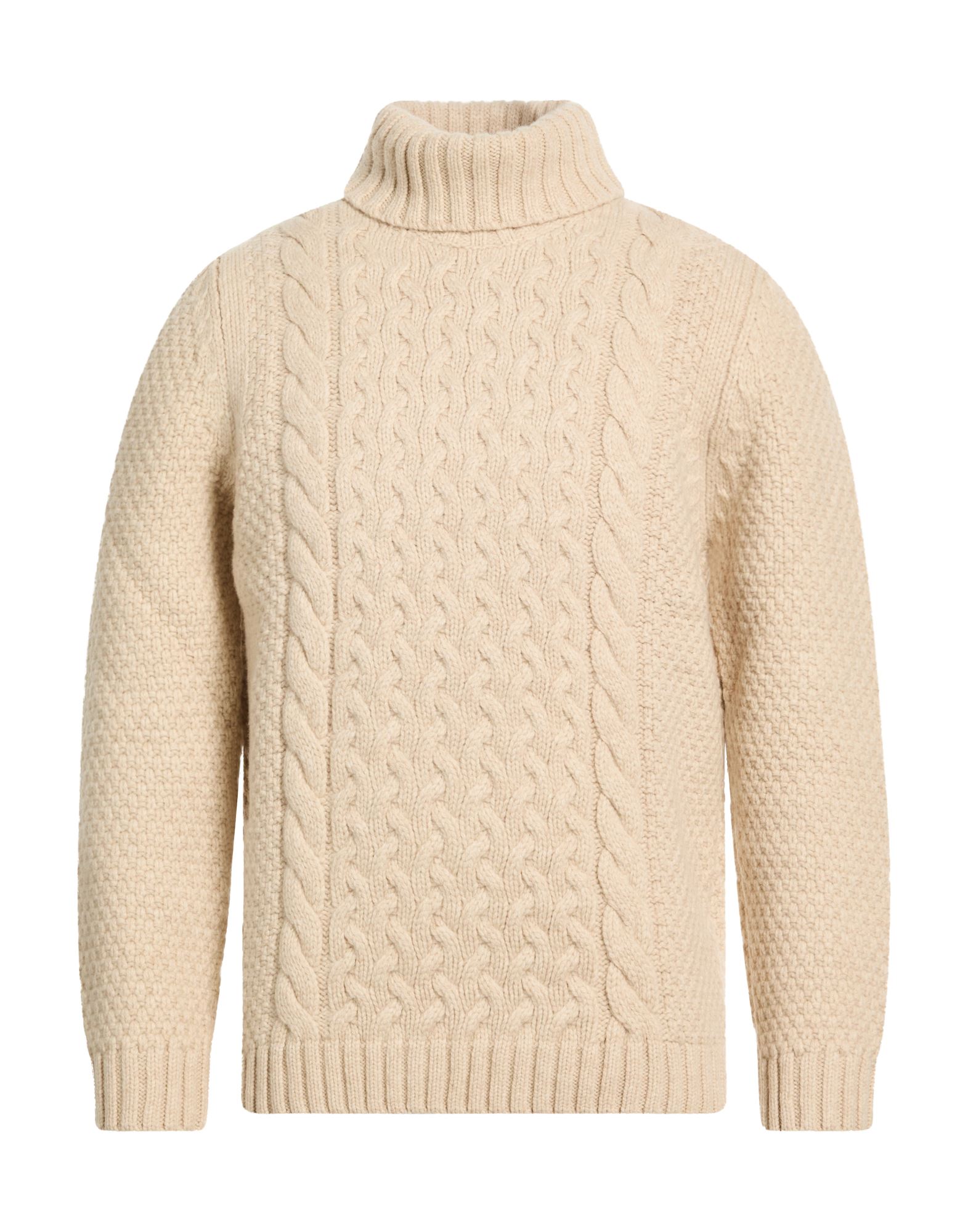 H953 Rollkragenpullover Herren Beige von H953