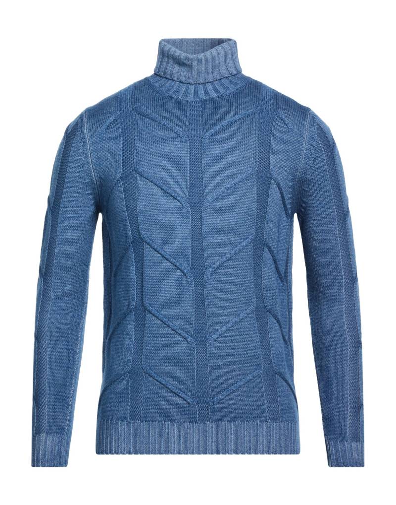 H953 Rollkragenpullover Herren Blaugrau von H953