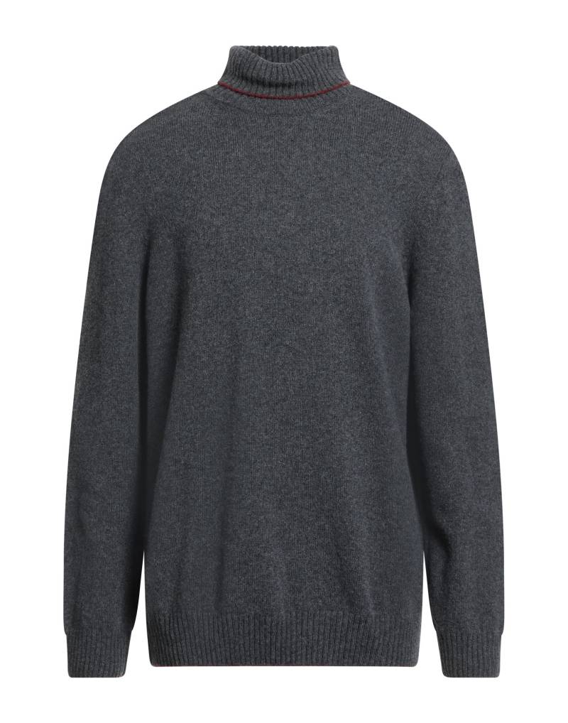 H953 Rollkragenpullover Herren Braungrau von H953