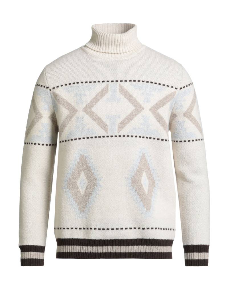 H953 Rollkragenpullover Herren Cremeweiß von H953