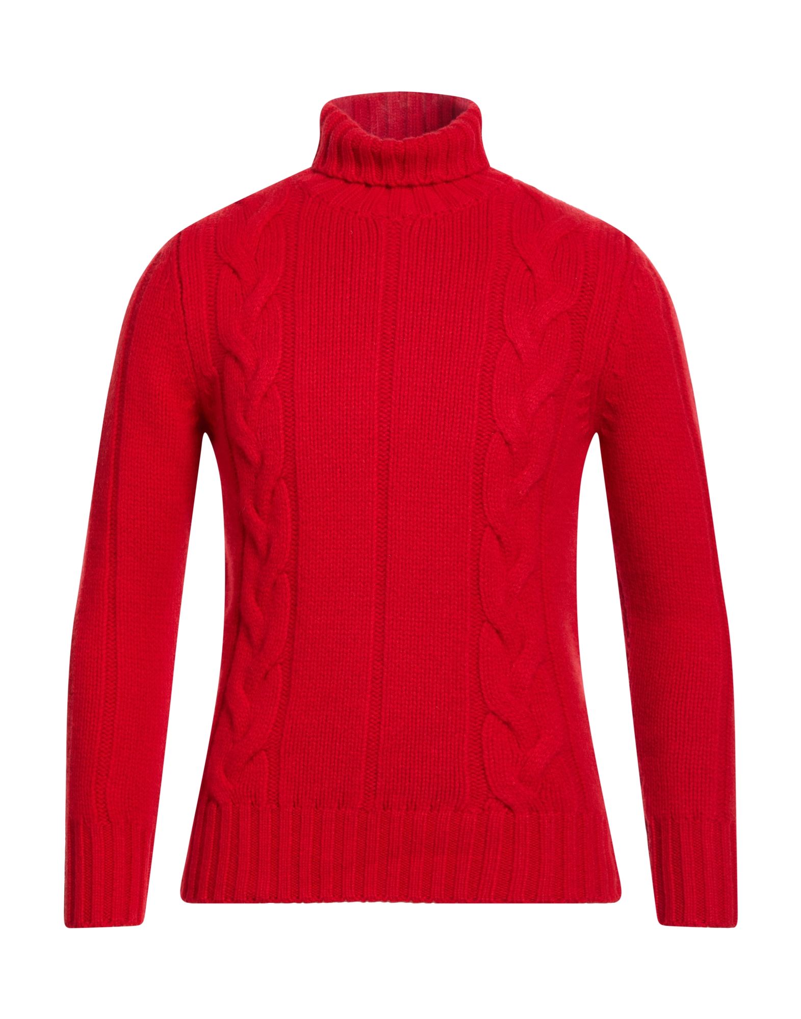 H953 Rollkragenpullover Herren Rot von H953