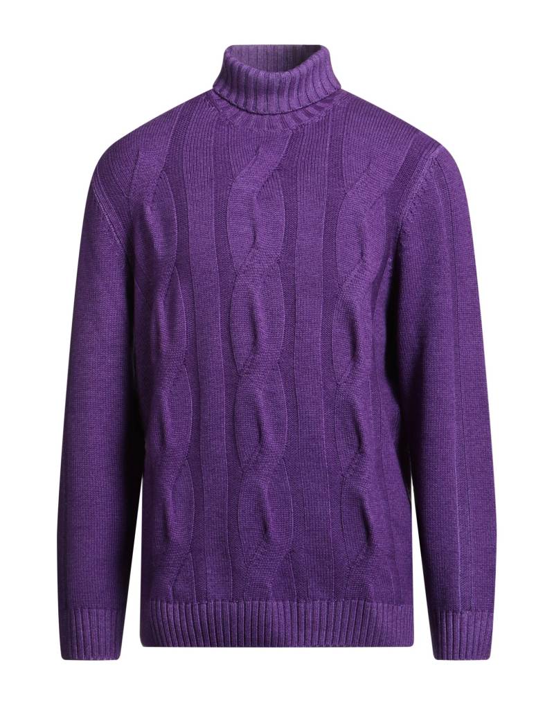 H953 Rollkragenpullover Herren Violett von H953