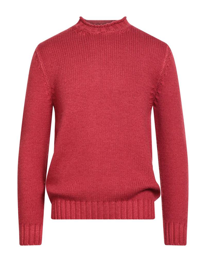 H953 Rollkragenpullover Herren Ziegelrot von H953