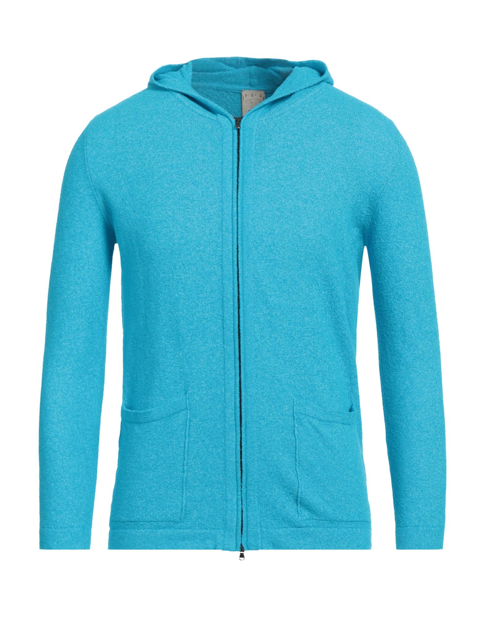 H953 Strickjacke Herren Azurblau von H953