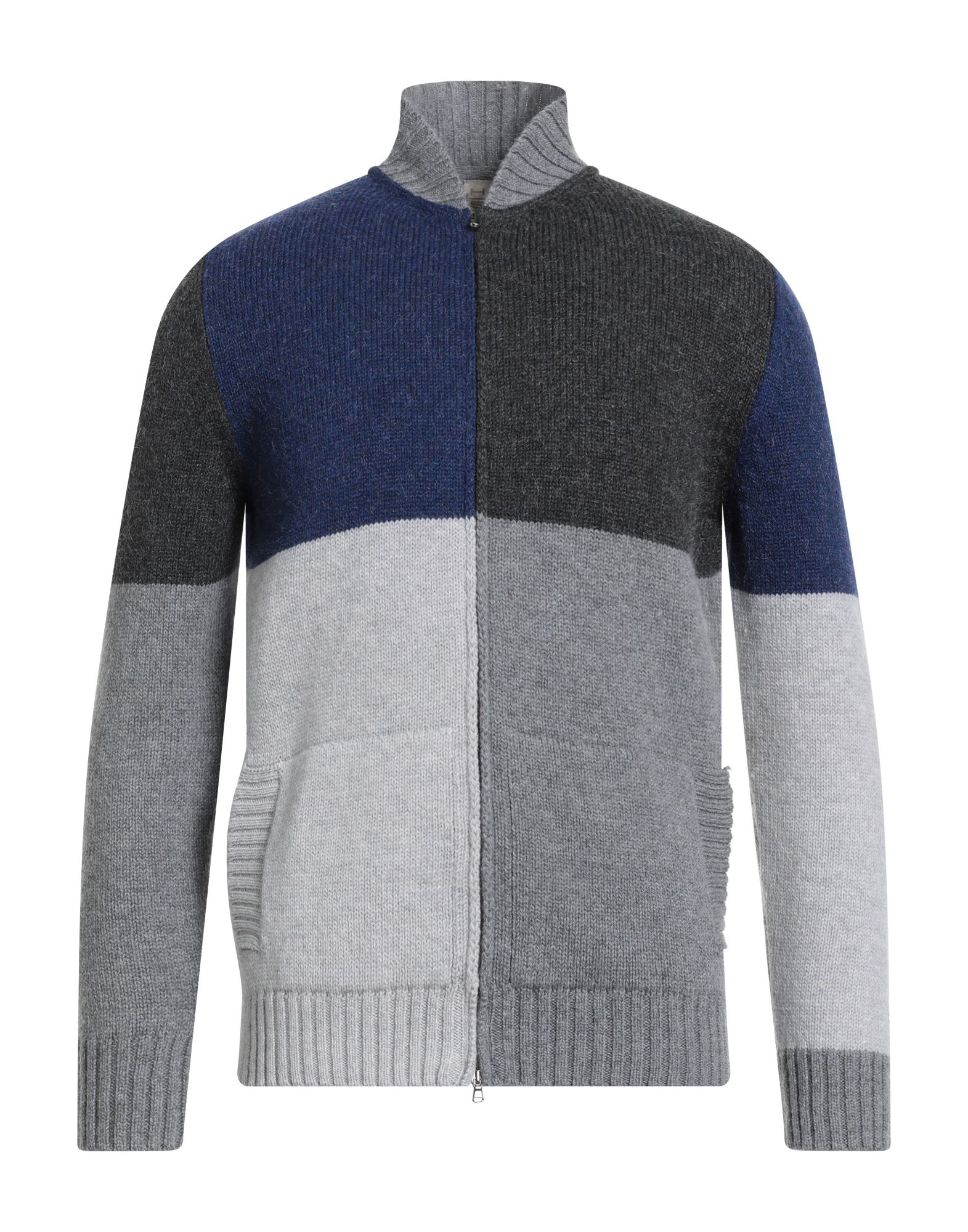 H953 Strickjacke Herren Braungrau von H953