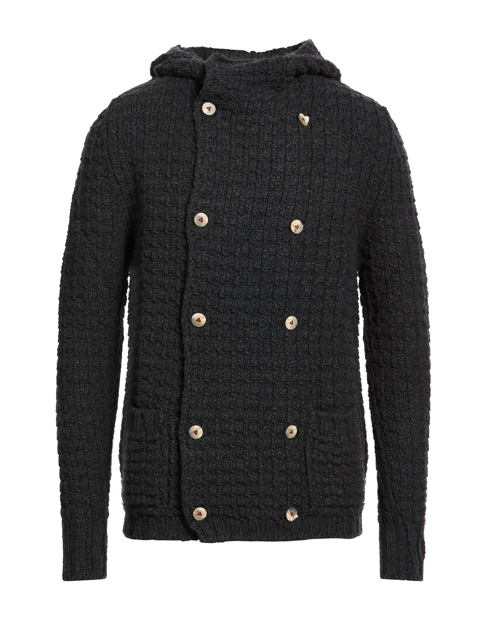 H953 Strickjacke Herren Braungrau von H953