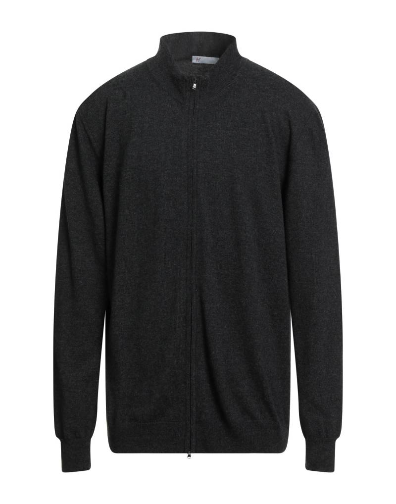 H953 Strickjacke Herren Braungrau von H953