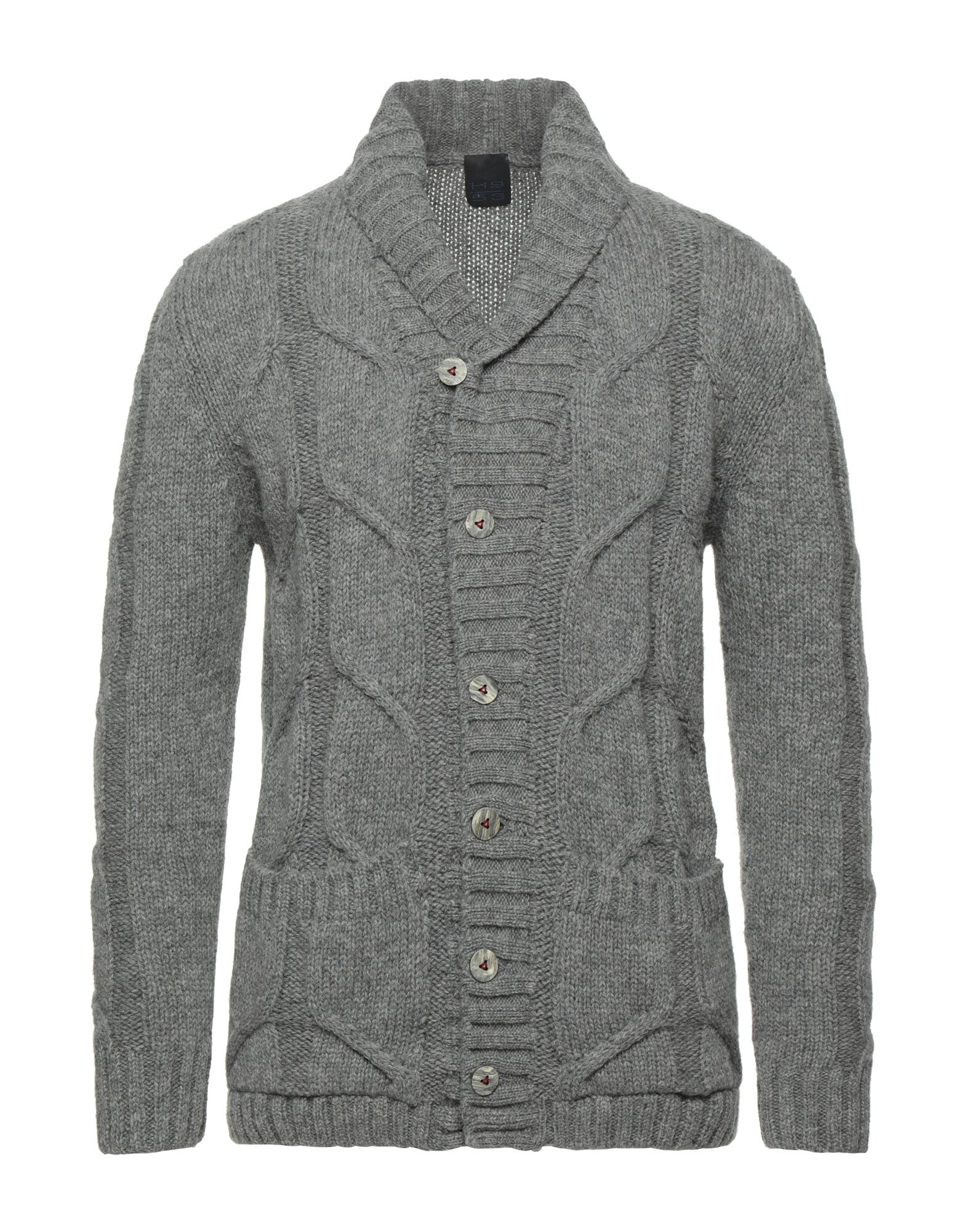 H953 Strickjacke Herren Grau von H953