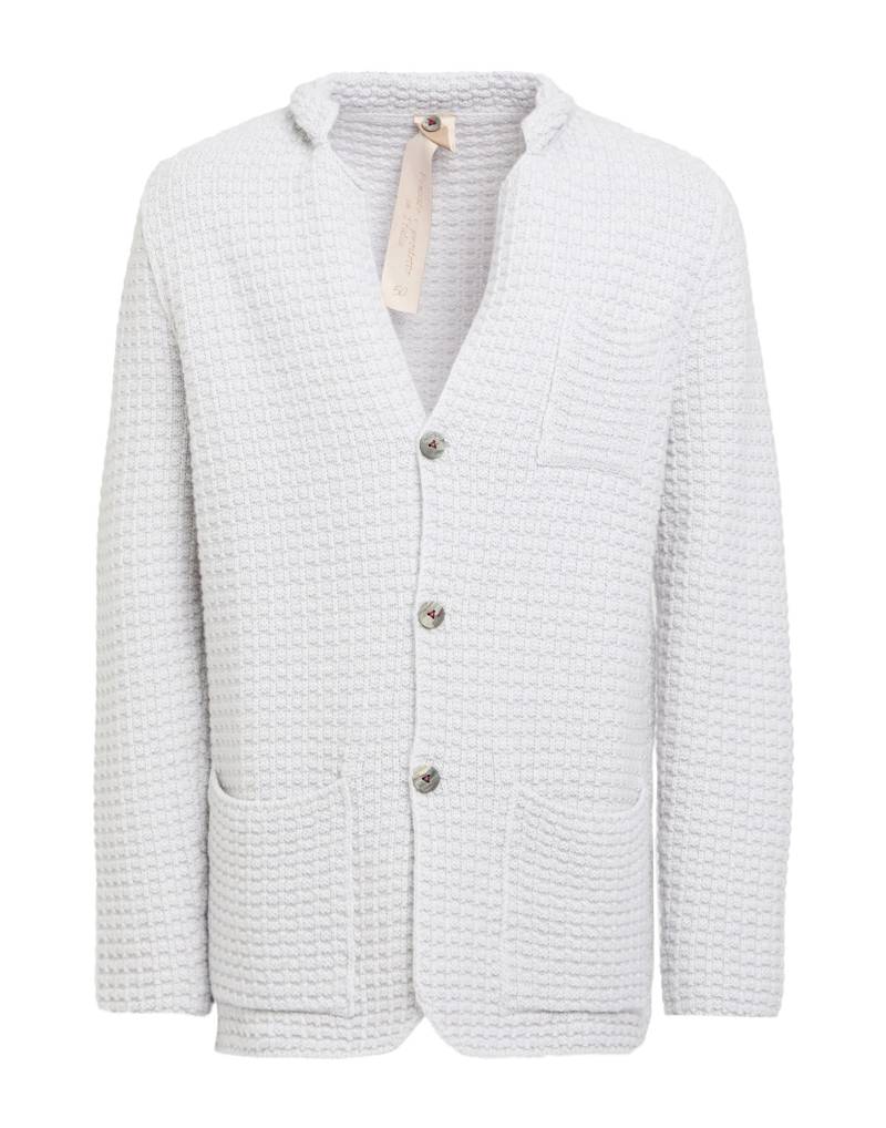 H953 Strickjacke Herren Hellgrau von H953