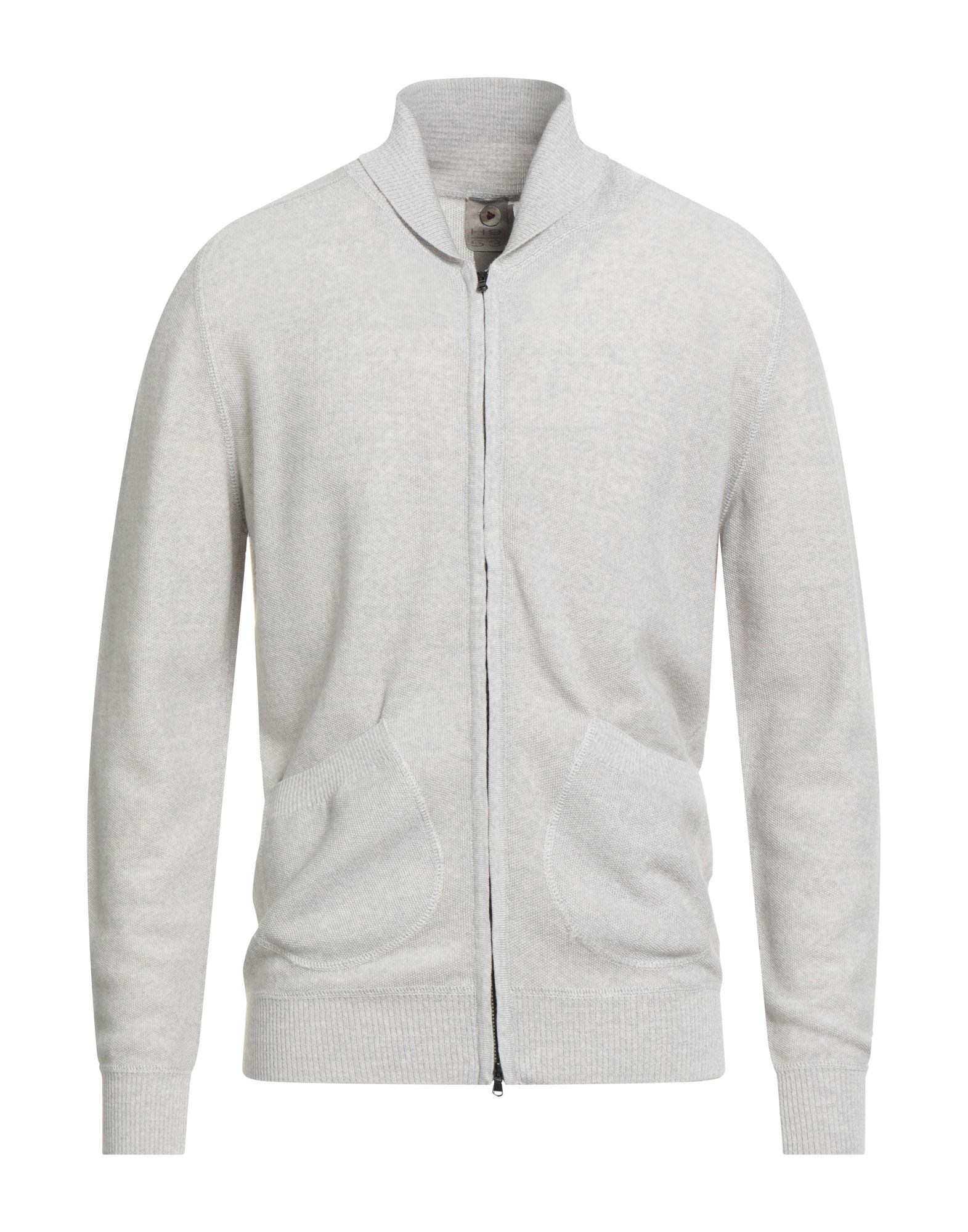 H953 Strickjacke Herren Hellgrau von H953