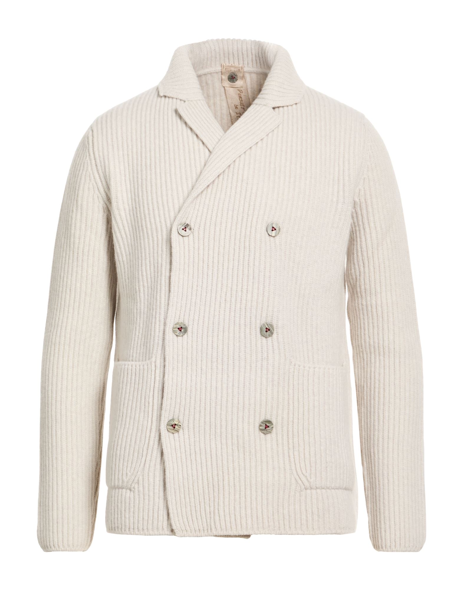 H953 Strickjacke Herren Hellgrau von H953