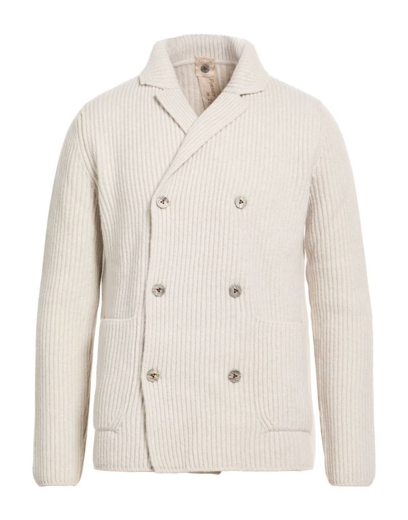 H953 Strickjacke Herren Hellgrau von H953