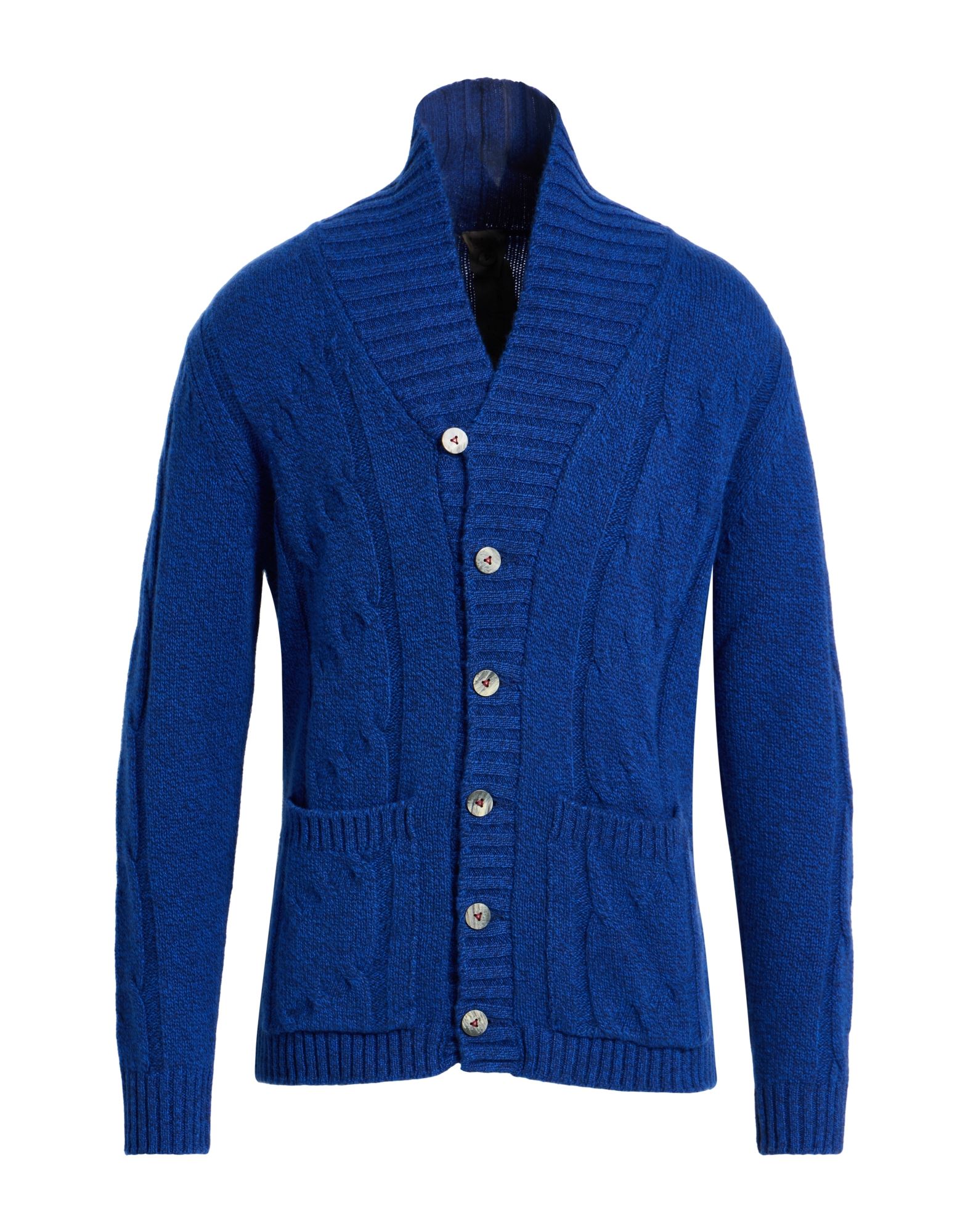 H953 Strickjacke Herren Königsblau von H953