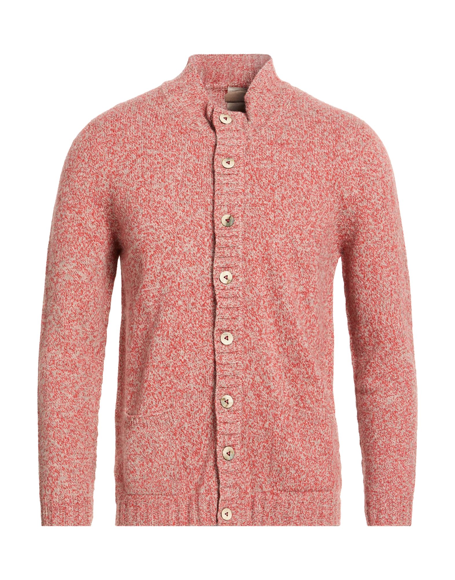 H953 Strickjacke Herren Rostrot von H953