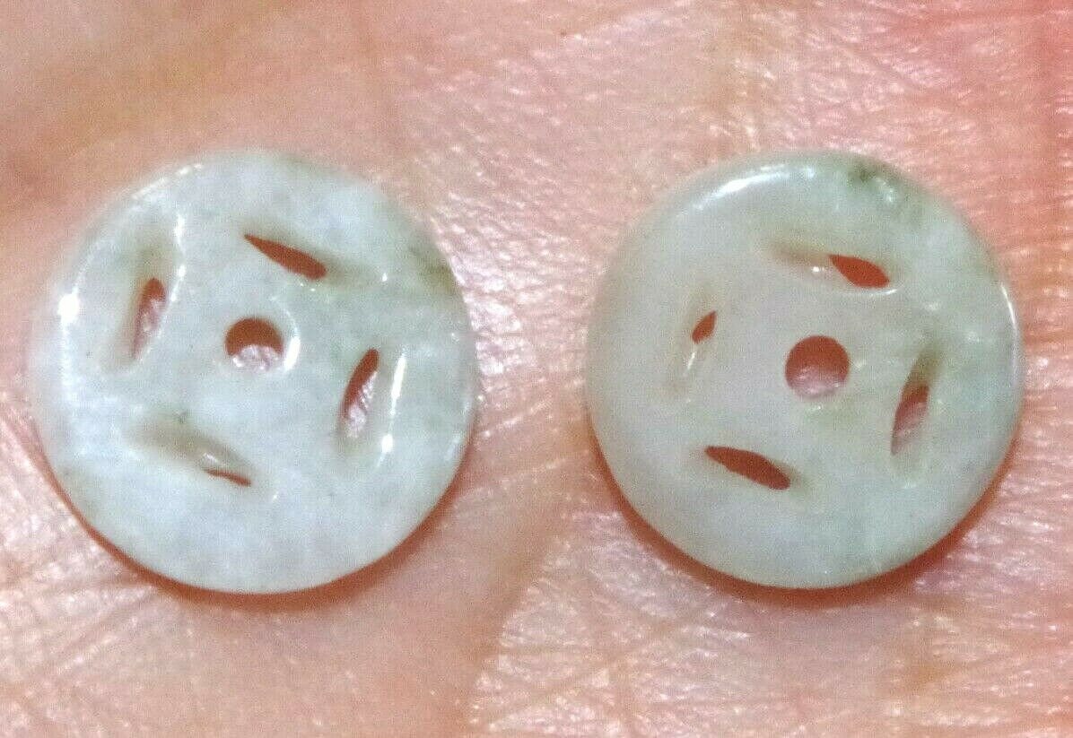 Vintage 11 Mm Jadeit Jade Ohrring Jacken Ohrstecker Zubehör von HAANDMADEJEWELRY