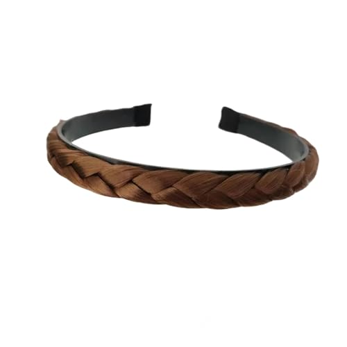 Damen Haarbänder Haar Frauen Synthetische Perücke Twist Flouged Hair Bands Mode Zöpfe Haarzubehör Frauen Stirnband Stretch Für Party-B-Gelb von HAAR