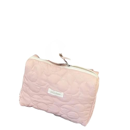 Makeup Tasche Haar Große Kapazität Frauen Kosmetikbeutel Koffer Casual Ladies Storage Bag Mit Reißverschluss Reisekupplung Tasche Kleine Handtaschen-Pinke Blume von HAAR