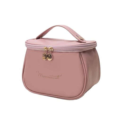 Makeup Tasche Haar Make -Up -Tasche Für Frauen Toilettenartikel Organizer Reisen Make -Up -Beutel Frauen Mit Großer Kapazität Tragbarer Kosmetikkoffer-Rosa von HAAR