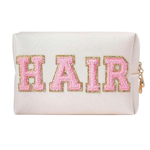 Makeup Tasche Haar Reisebrief Make -Up -Tasche Kosmetische Beutel Für Teenager Mädchen Frauen Toillarspairstauerigerister-Haar von HAAR