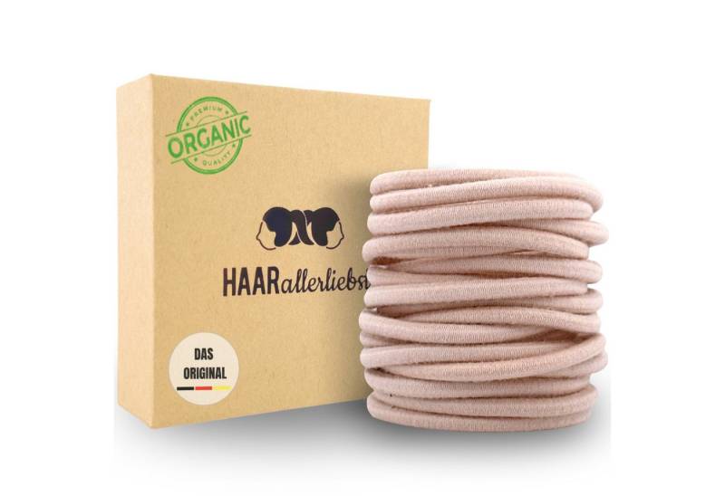 HAARallerliebst Haargummi Bio Haargummis Normal, Spar-Set, 20-tlg., Farbe schwarz, 5cm von HAARallerliebst