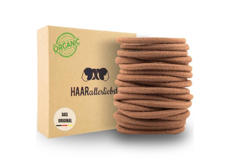 HAARallerliebst Haargummi Bio Haargummis Normal, Spar-Set, 20-tlg., Farbe schwarz, 5cm von HAARallerliebst