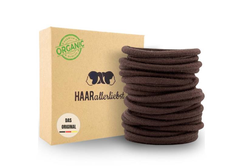HAARallerliebst Haargummi Bio Haargummis Normal, Spar-Set, 20-tlg., Farbe schwarz, 5cm von HAARallerliebst