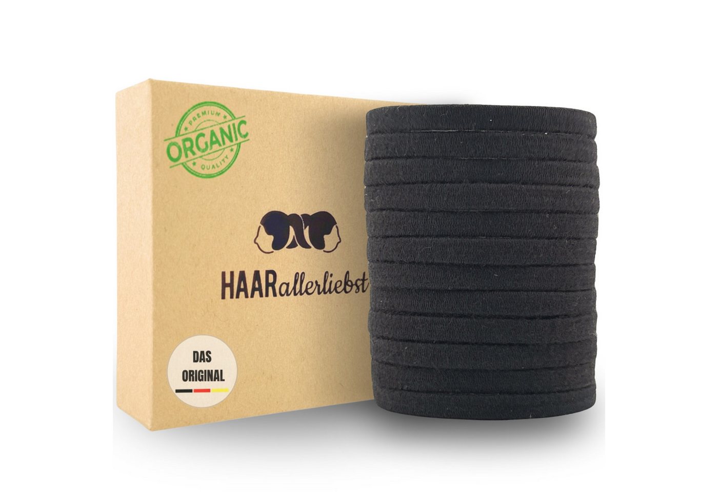 HAARallerliebst Haargummi Bio Haargummis extra Flach, Spar-Set, 12-tlg., Farbe schwarz, 5cm lang 0,5cm Breit HAARallerliebst Haargummi Bio Haargummis extra Flach, Spar-Set, 12-tlg., Farbe schwarz, 5cm lang 0,5cm Breit von HAARallerliebst