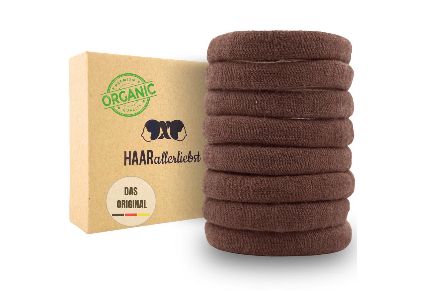 HAARallerliebst Haargummi Bio Haargummis soft groß, Spar-Set, 8-tlg., Farbe dunkelbraun, 4cm HAARallerliebst Haargummi Bio Haargummis soft groß, Spar-Set, 8-tlg., Farbe dunkelbraun, 4cm von HAARallerliebst