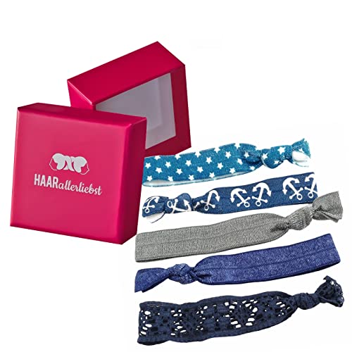 HAARallerliebst Haargummi Damen Armband Set – Haargummis Haargummi Original als Zopfgummi – Haargummis Damen – Hair Ties ohne Metall von HAARallerliebst
