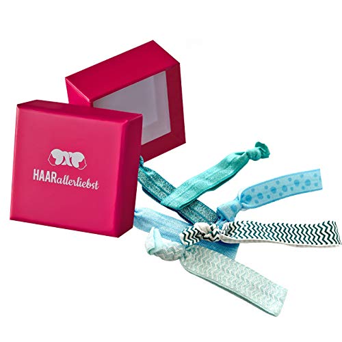 HAARallerliebst Haargummi Damen Armband Set – Haargummis Haargummi Original als Zopfgummi – Haargummis Damen – Hair Ties ohne Metall von HAARallerliebst