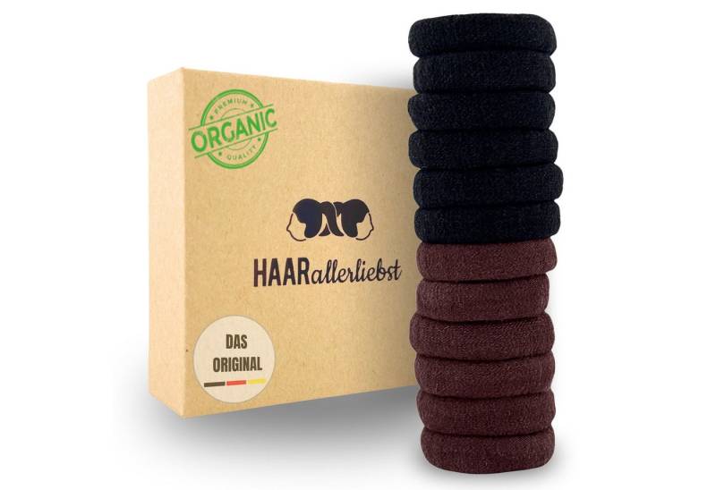 HAARallerliebst Haargummi Soft Haargummis klein, Spar-Set, 12-tlg., Farbe beige, 2cm von HAARallerliebst