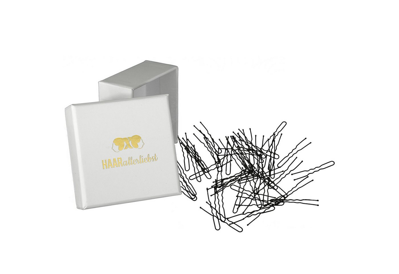 HAARallerliebst Haarnadeln Haarnadeln, Spar-Set, Farbe schwarz, 50mm Lang von HAARallerliebst